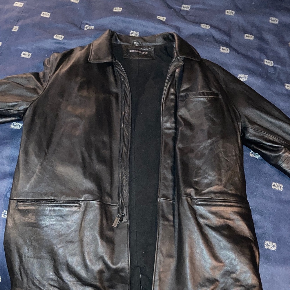 Kenneth Cole New York Black Trench Coat